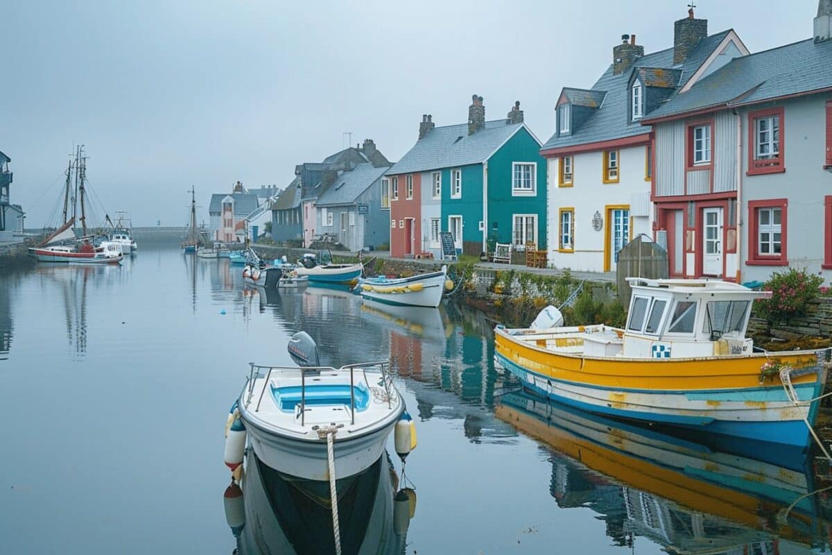 Ce port breton, moins célèbre que Honfleur, charme avec ses maisons colorées et son atmosphère maritime