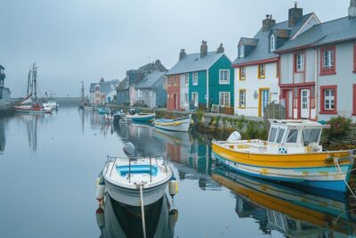 Ce port breton, moins célèbre que Honfleur, charme avec ses maisons colorées et son atmosphère maritime