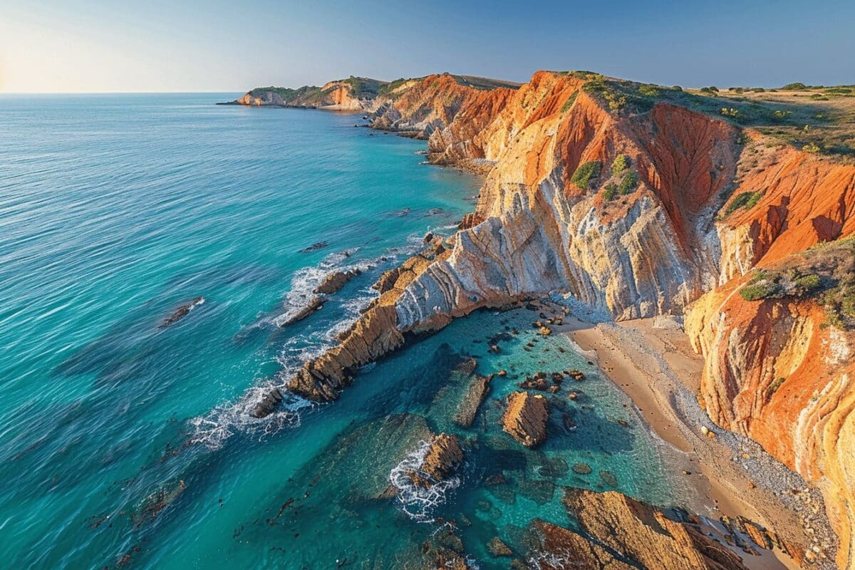 ces paysages époustouflants de la Praia da Falésia, une des plages les plus captivantes d'Europe