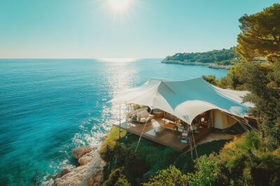 Ce guide exclusif des campings luxueux de la Côte d’Azur vous ouvre les portes d’un paradis caché