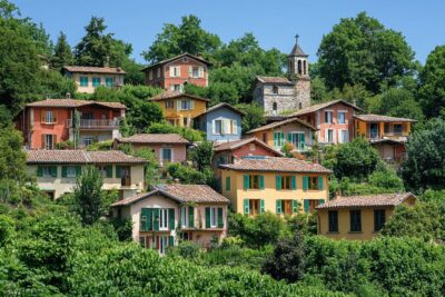 Ce village perché à 600 mètres d’altitude est le refuge frais et rare que les vacanciers s’arrachent